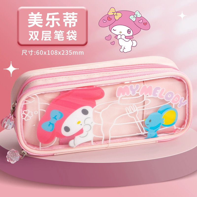 Пенал Sanrio, универсальный высокого качества, многостилевой (Kuromi, Melody) с кодовым замком