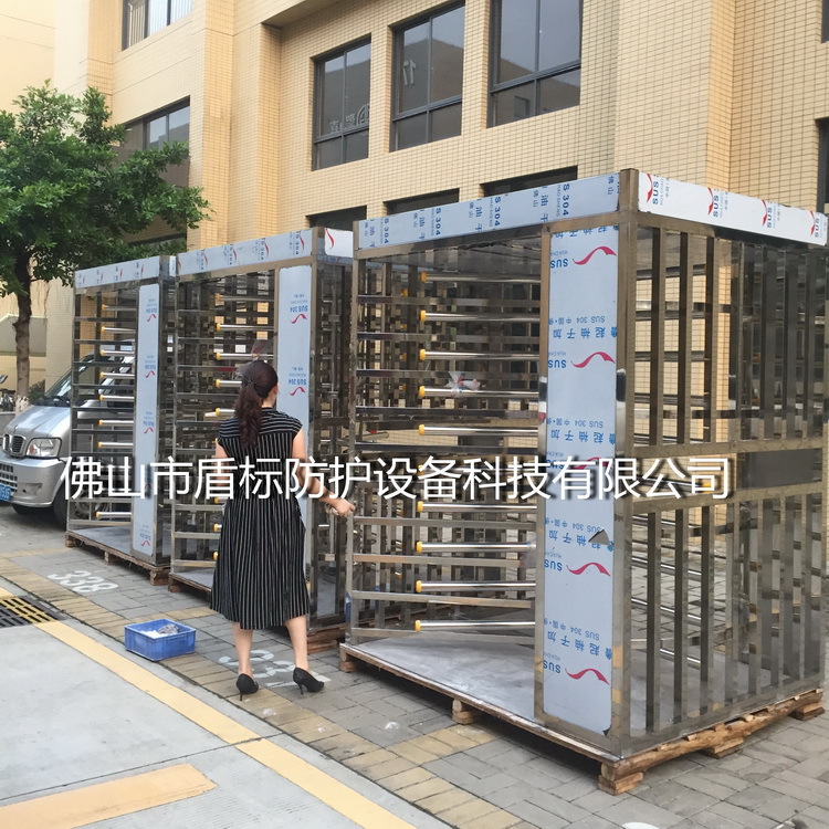 高铁站全高十字闸 景区单位小区不锈钢十字旋转梳状闸 单门转闸