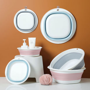 Washbasin manufacturers wholesale student dormitory cute basin foldable baby home travel portable laundry basin