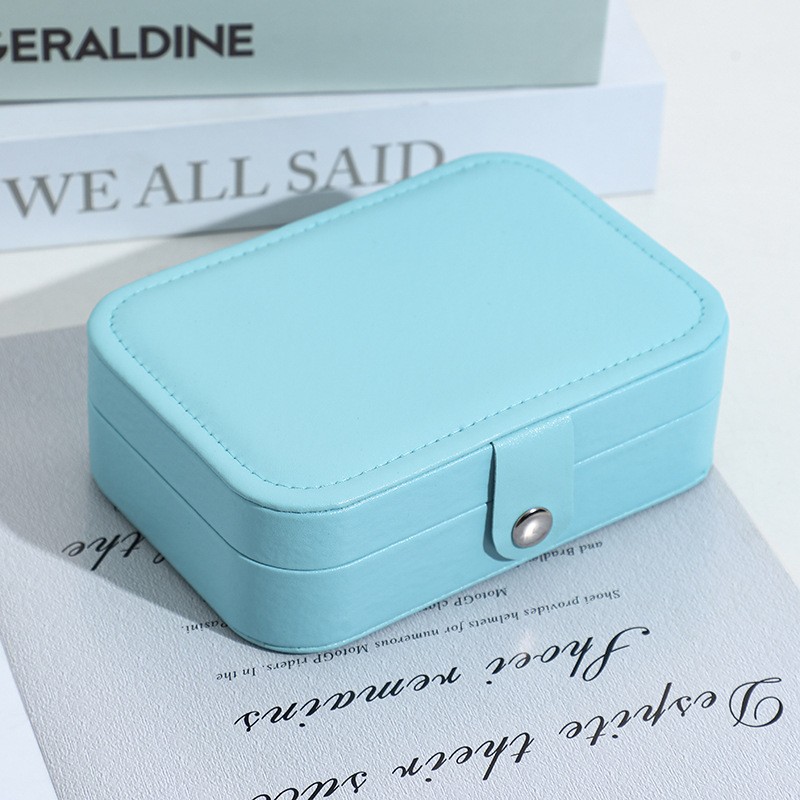 Caja de la joyería caja de almacenamiento 2022 portátil actualizado collar caja de pendientes anillo pendientes de la joyería broche caja