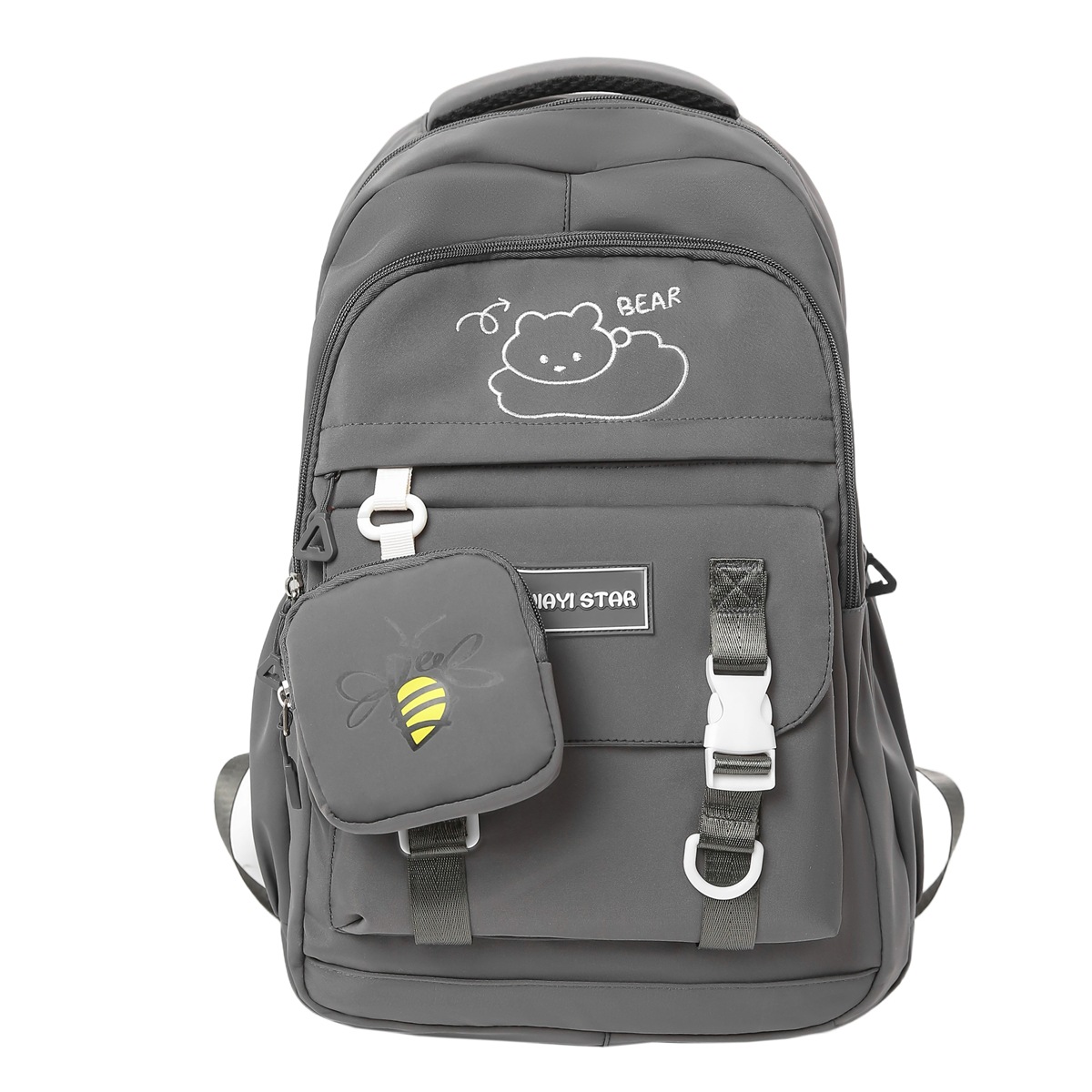 Mochila de gran capacidad JIAYISTAR transfronteriza nueva moda coreana simple bolsas escolares de estudiantes de secundaria calientes
