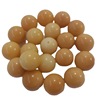 Organic yellow Bodhi rosary, round beads, 8-21mm, wholesale