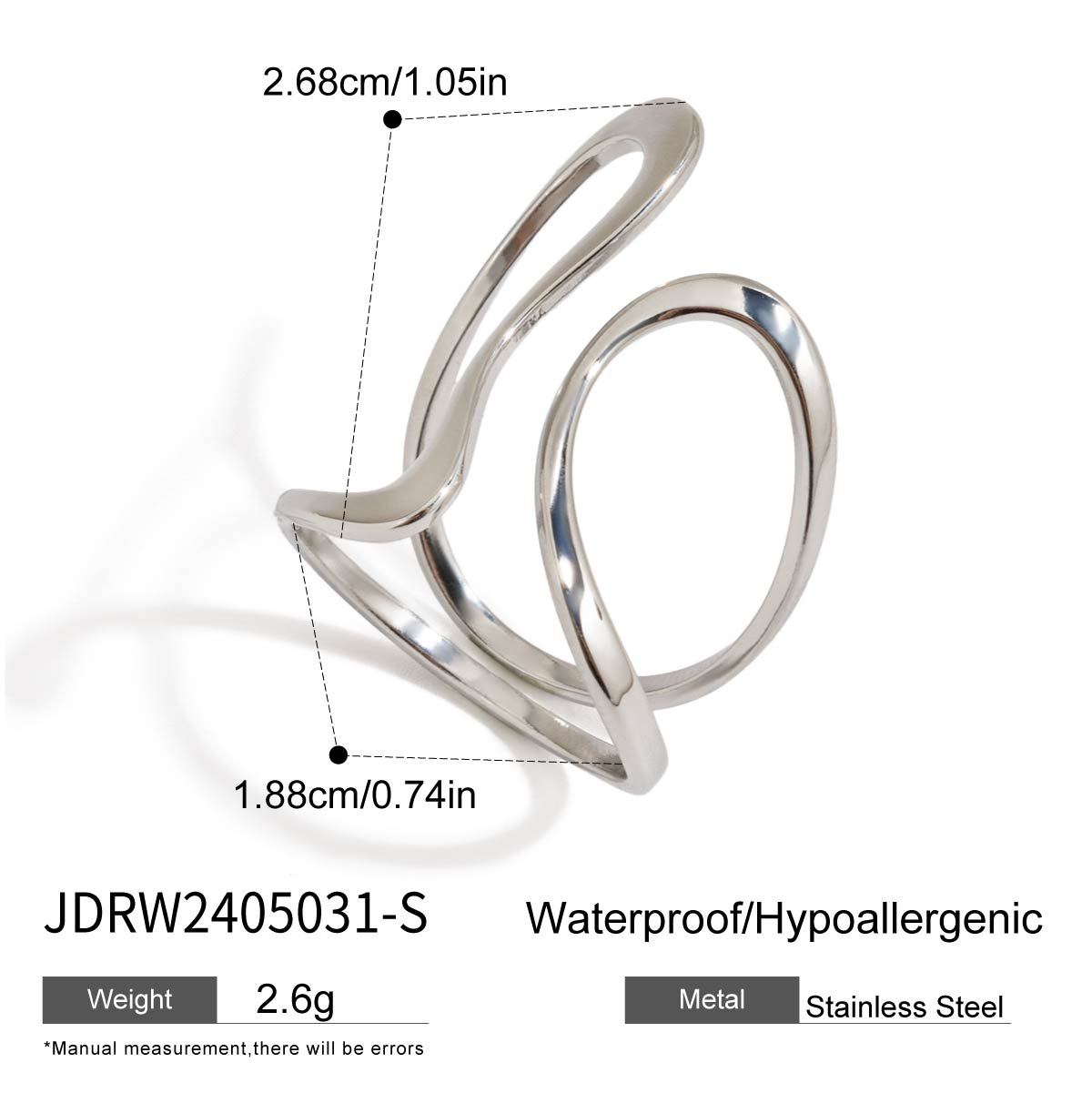 Jieding anillo europeo y americano, acero de titanio, joyas que no se desvanece, lujo ligero, anillos de alta calidad, joyas de acero inoxidable, anillos transfronterizos