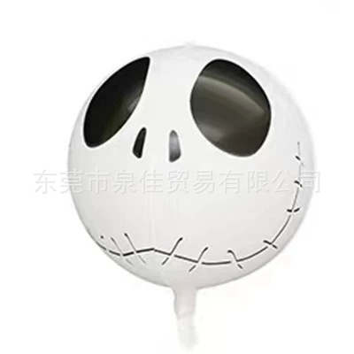 22寸4D球骷髅头白色