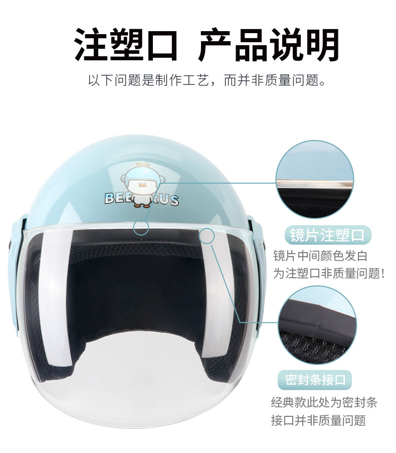 3C Certified Electric Bicycle Helmet - Half Helmet - Summer Sunscreen