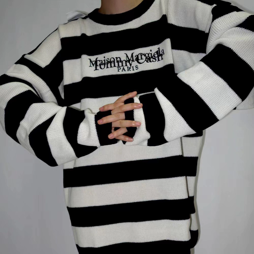 Унисекс свитер в полоску Maison Margiela MM6 повседневный свитер