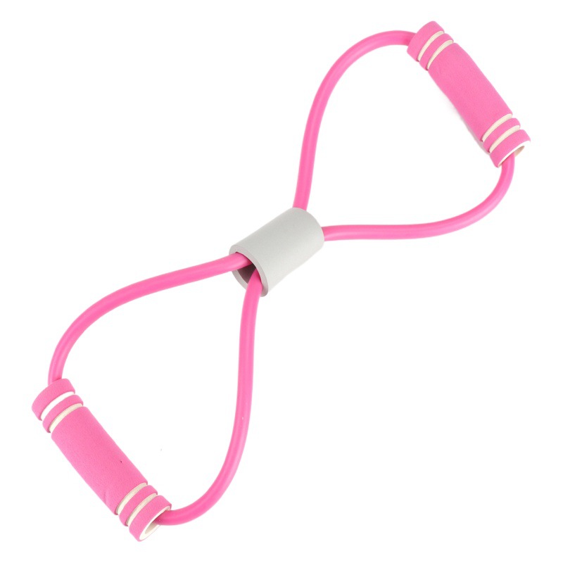 8-palabra brazo dispositivo de tensión ejercicio fitness entrenador látex hombro y cuello banda elástica cuerda elástica espalda