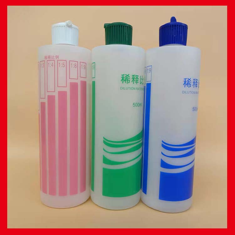 现货供应500ml稀释比例喷瓶稀释液体喷雾瓶塑料配比瓶