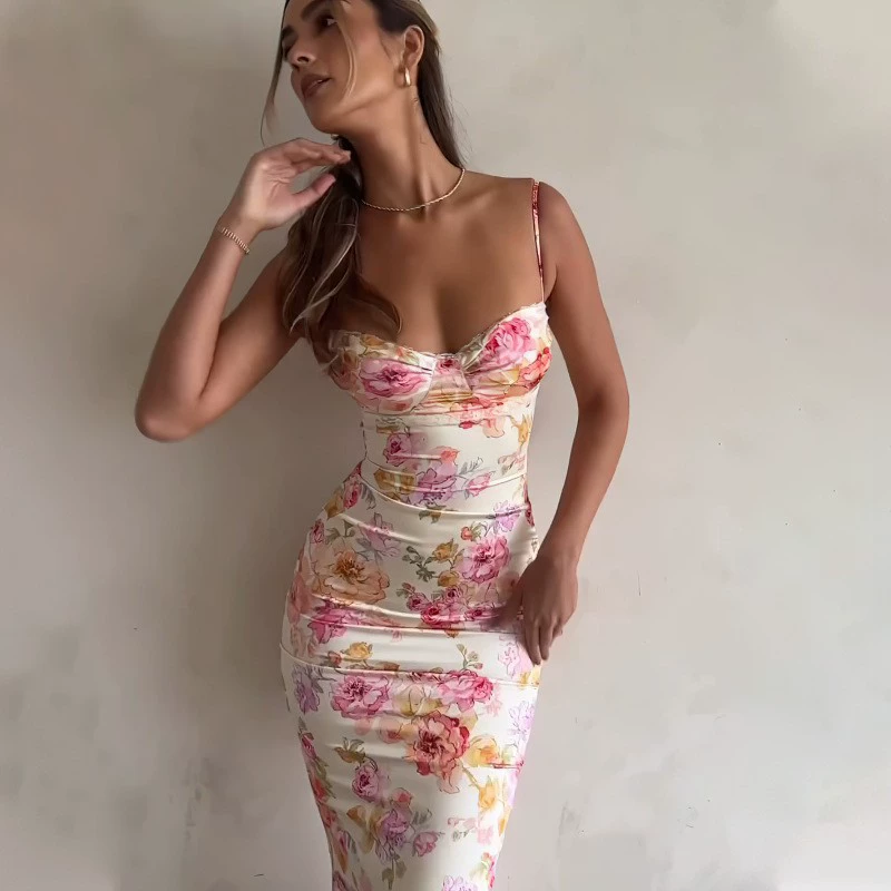 Платье летнее модное облегающее sexy, импортированный европейский стиль, бренд другой, размеры S-XL, для Amazon