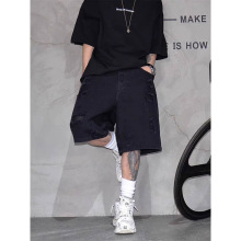 I 32858 Men's distressed denim shorts ��ʿë��ţ����ֿ�