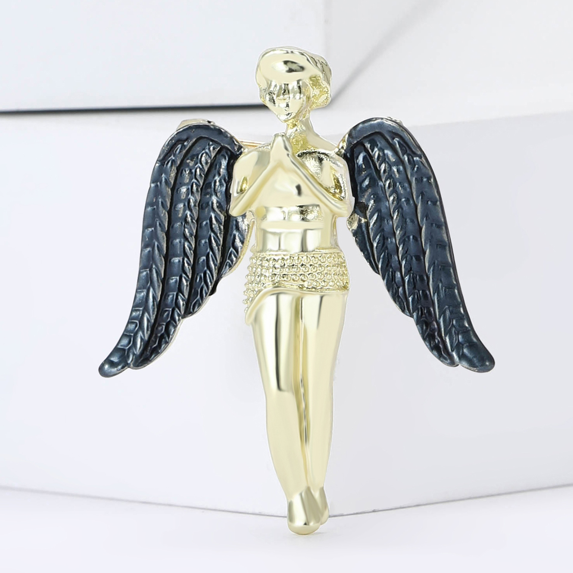 Alloy Material Retro Pin Angel Alloy Unisex Corsage Brooches