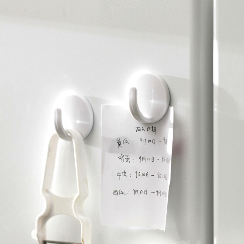 Refrigerator magnetic hook punch-free kitchen door anti-theft door wall hanging apron refrigerator side door magnetic magnet hook