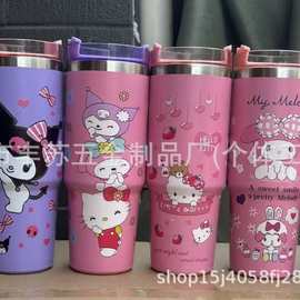 跨境爆款卡通图案冰霸杯 30oz车载汽车杯304不锈钢真空保温咖啡杯