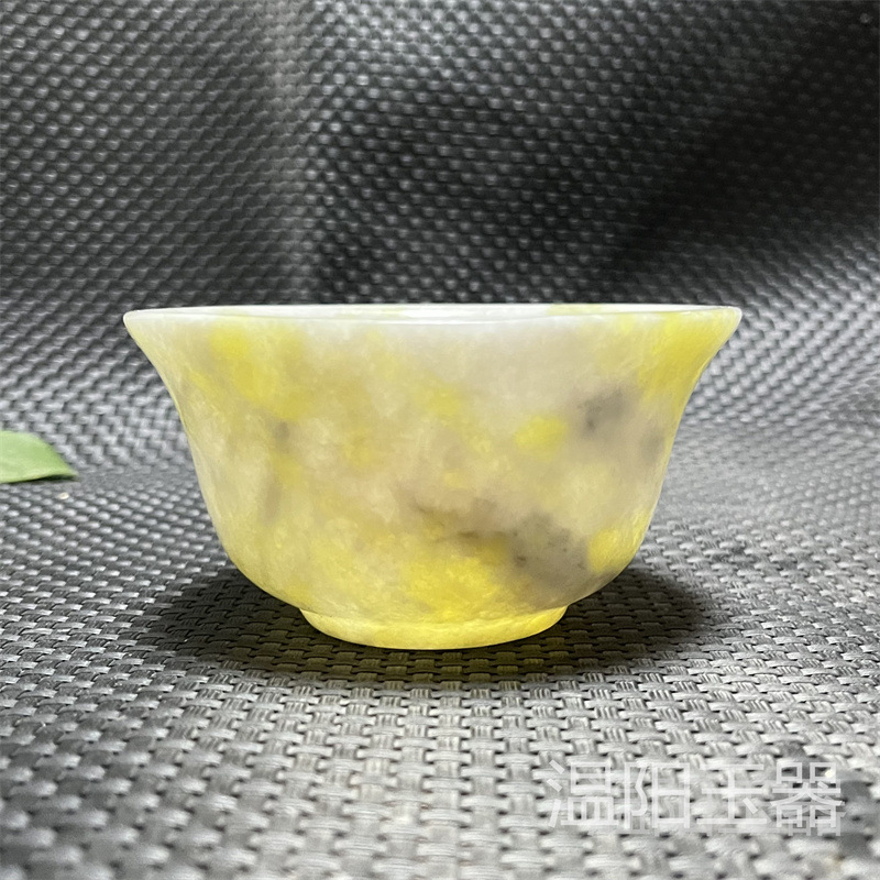 天然蓝田玉玉石茶具茶壶盖碗茶杯养生玉碗会销玉器礼品工艺品摆件