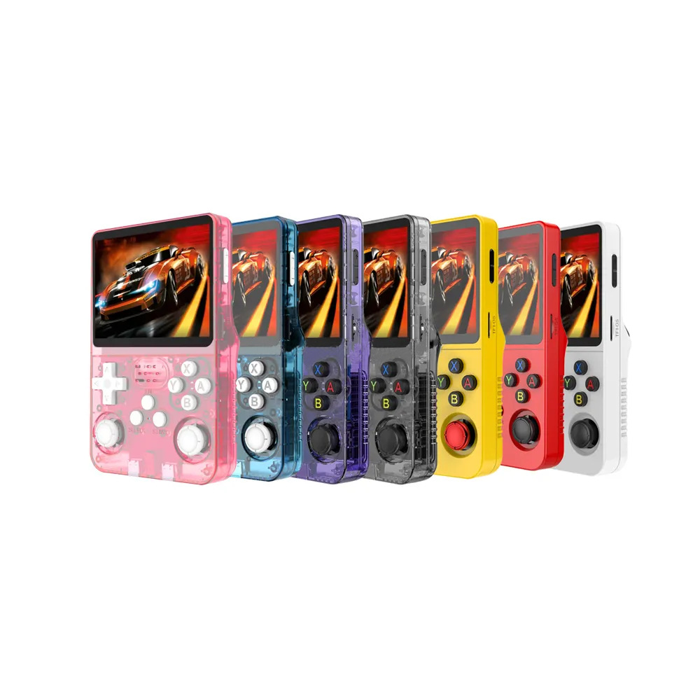 Transfronterizo nueva consola de juegos de código abierto r36s portátil arcade sistema dual portátil retro nostálgico 3d consola de juegos portátil