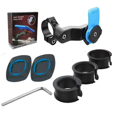 Simple electric vehicle phone holder Motorcycle frame - regular-model-blue
