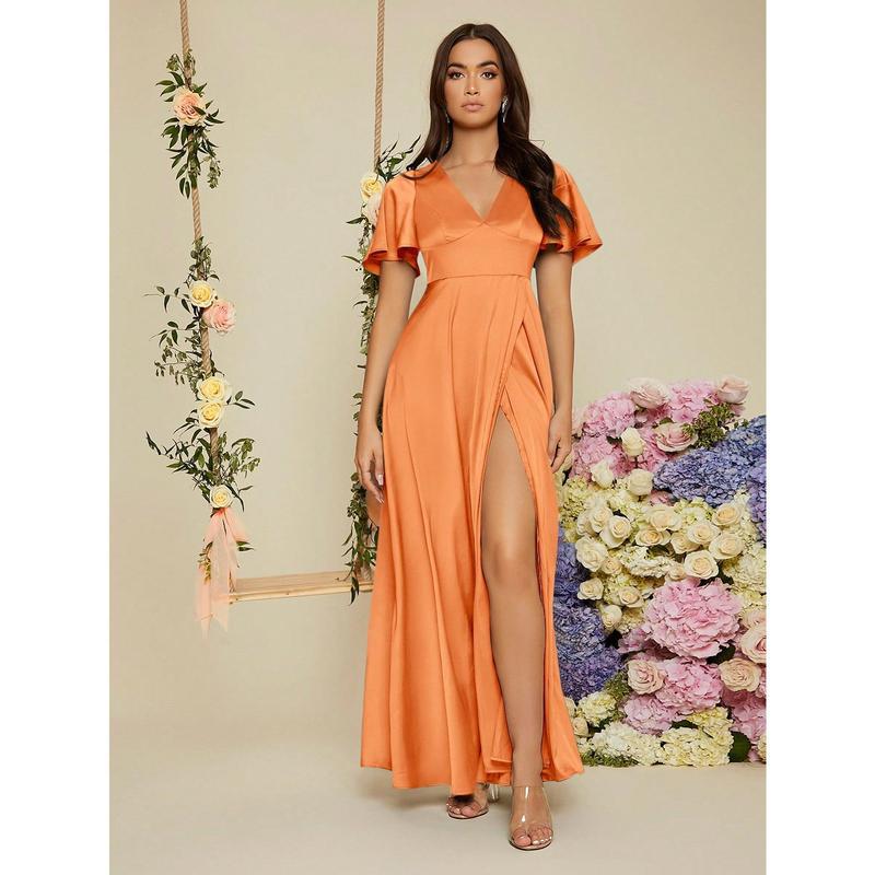 T9589 Aliexpress Amazon nuevo accesorios de vestido de boda transfronterizo manga elegante borde satén