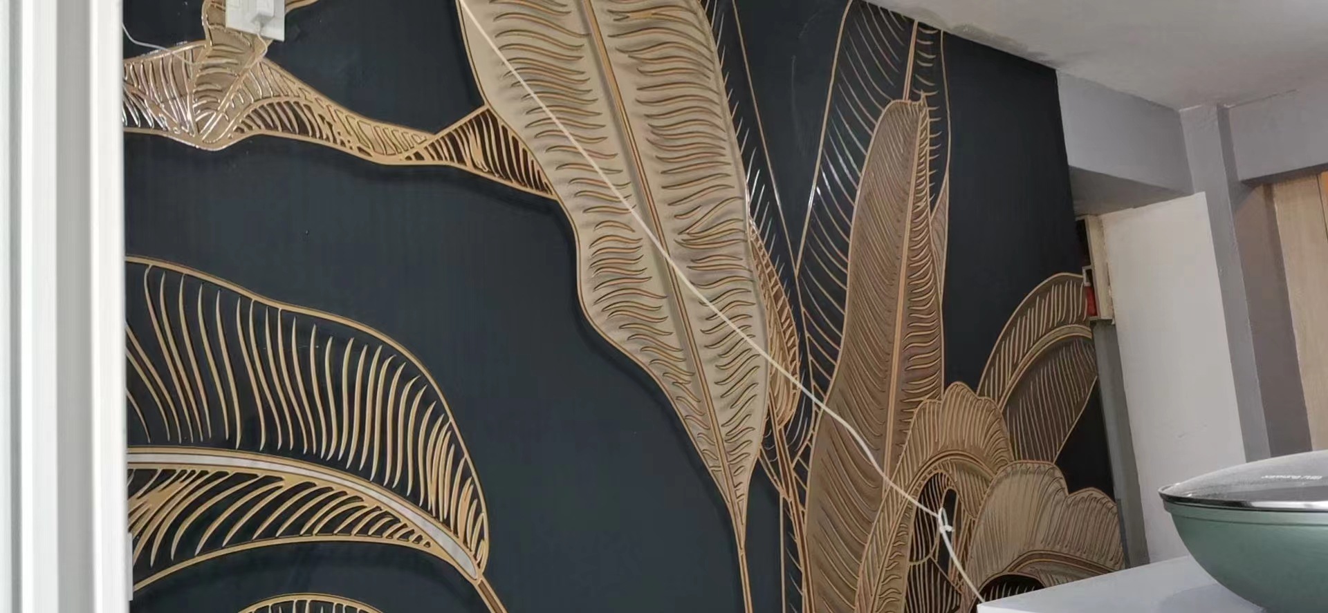 现代简约背景墙金