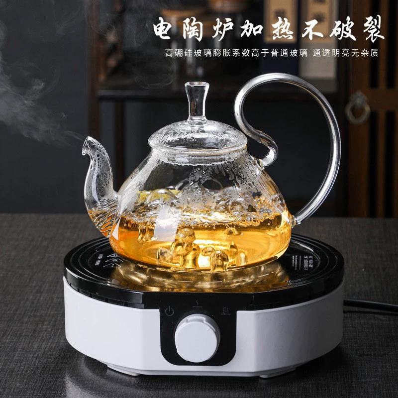 Teapot, glass flavored tea for home use