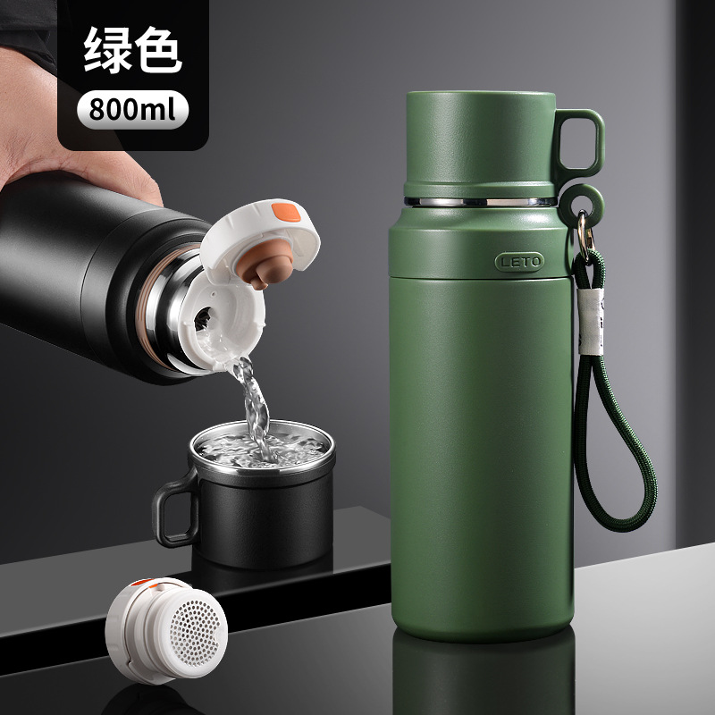 Ye Lu 800ml (내부 316 스테인레스 스틸, 외부 201 스테인레스 스틸, 필터 포함)