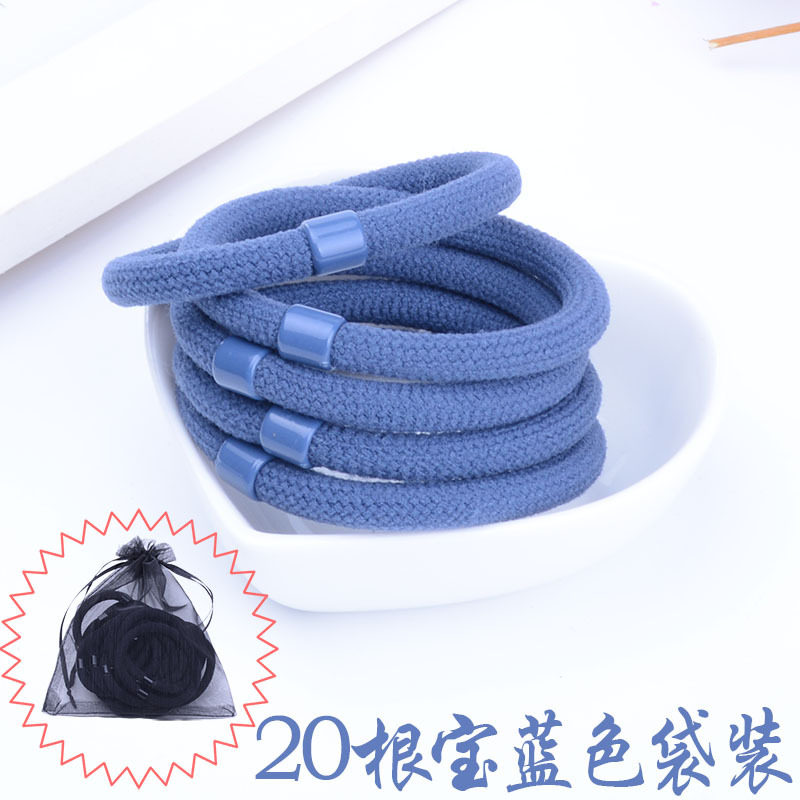 Zafiro azul anillo de pelo 20 bolsas