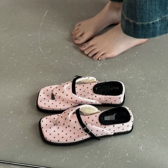 Versátil moda casual ondulado flip flops para mujeres 06 verano muffins zapatillas de zapato de playa image 3