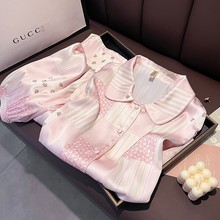 感真丝睡衣女秋冬长袖长裤休闲桑蚕丝家居服套装春夏季薄款