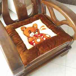 GD53红实木沙发垫坐垫老式木质三人位座垫木头毛绒加厚垫子可拆洗