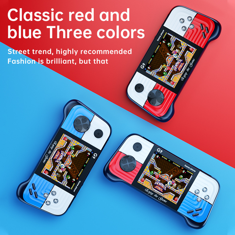 Máquina de juego portátil 2022 nueva máquina de mano de color de contraste retro de rockero transfronterizo PSP juego arcade G9 máquina de juego