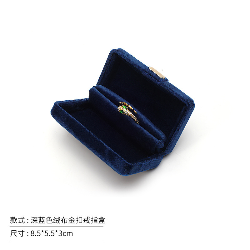 Caja de embalaje de joyería de terciopelo, colgante portátil, caja de embalaje de collar, caja de anillo de joyería ligera y compacta
