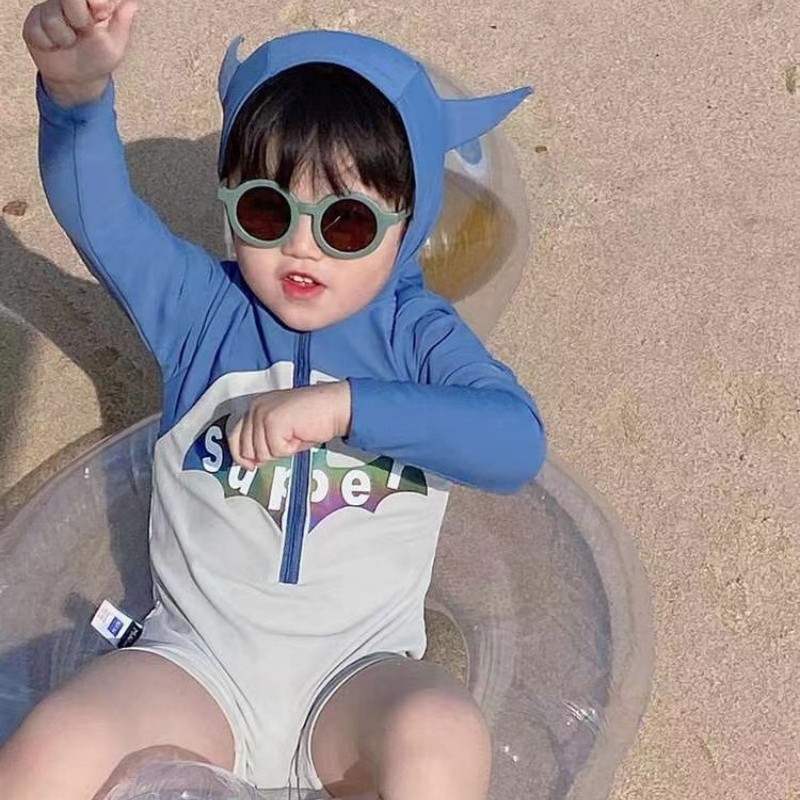 2025 New Arrival Swimsuit Children's Cute Sunscreen Unisex Swimsuit Luminous Size Children Infant Swimsuit