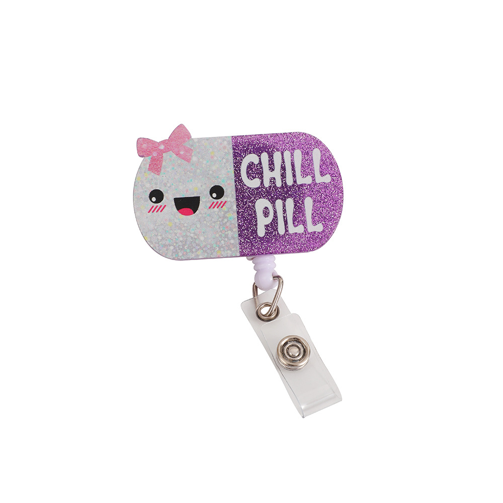 20g Weight Name Tag Buckle Stationery Type 1 Piece Quantity School Occasion Acrylic Material Cartoon Pattern Cute Style 1 Piece Cute Cartoon Arylic Name Tag Buckle 11