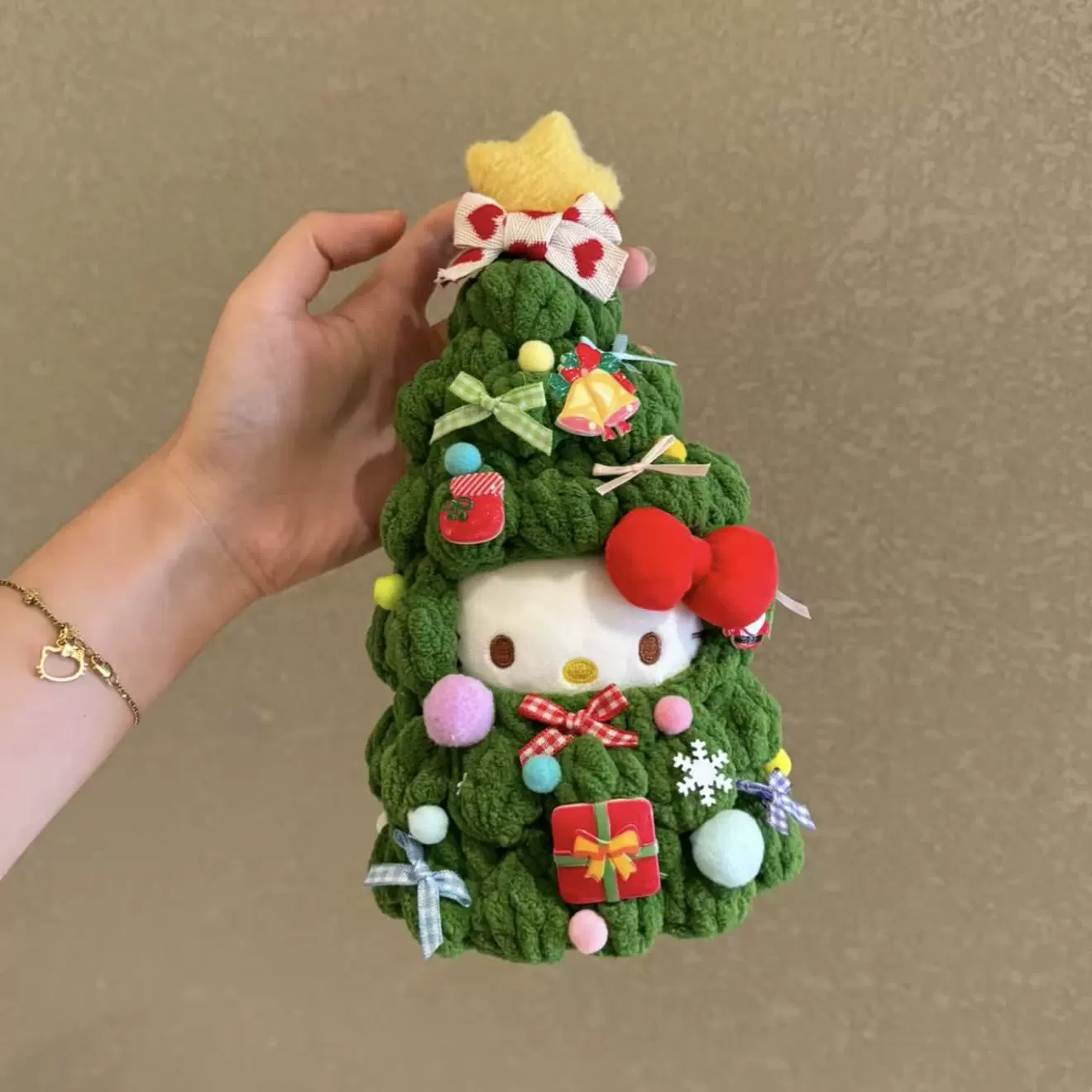 Hello Kitty, sanrio, оригинальная плюшевая подвеска, кукла, брелок, украшение сумки
