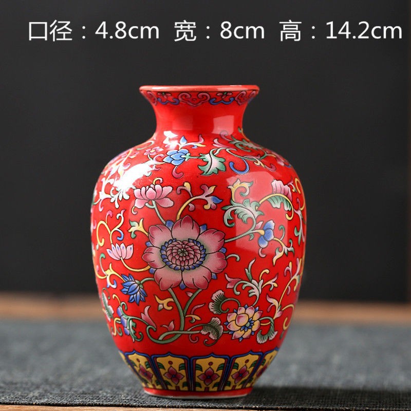 Flores de porcelana azul, vasos de flores de cerámica de lujo ligero, flores de alto nivel, decoración de mesa de comedor de estilo nuevo chino