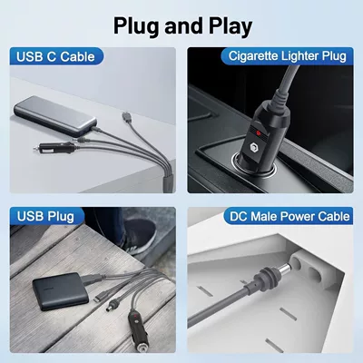 Cigarette Lighter Charging Cable – Siqaret yandırıcısı