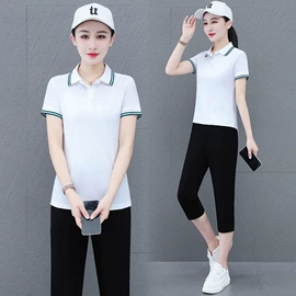 时尚休闲套装;女式衬衫;女式T恤