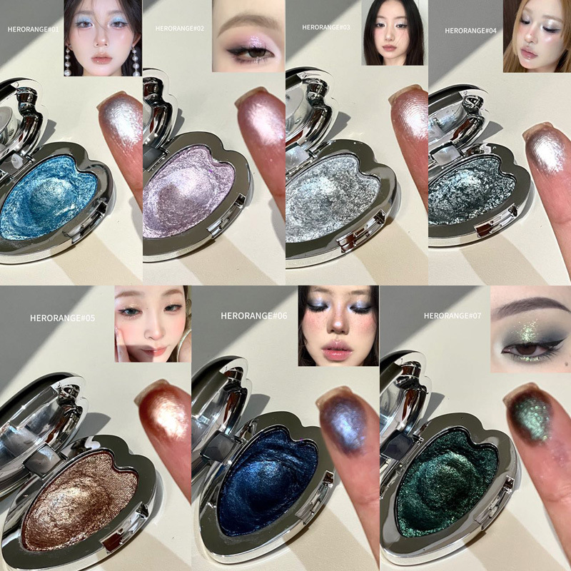 HERORANGE梦核高光眼影珠光碎闪细腻持妆卧蚕提亮爆闪轻欧美美妆|undefined