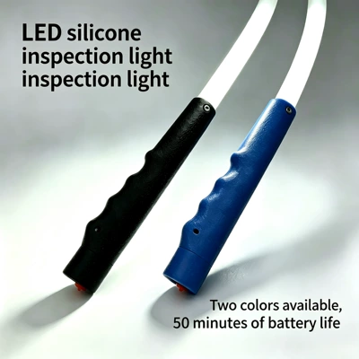 İşçi projektorları Mechanical Light, Portable Flashlight - 1-led-silicone-handheld-light-royal-blue