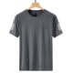 Summer Ice Silk T-shirt Men's Round Neck Quick-drying Ice Silk T-shirt Men's Round Neck Quick-drying Short-sleeve Thin Breathable Half-sleeve plus size