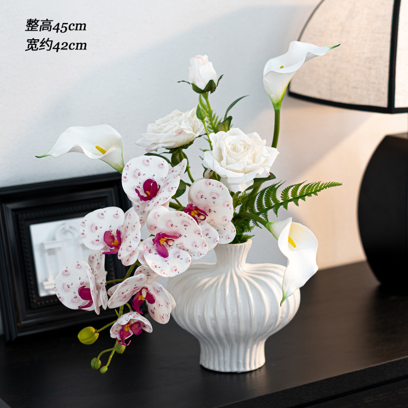 メーカー卸売デザイン胡蝶蘭造花花束リビングルームの装飾品造花装飾花テーブルフラワーアレンジメント|undefined