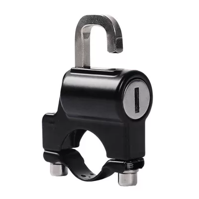 Electric motorcycle helmet lock, Helmet lock