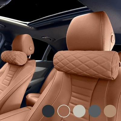 Headrest Pillow, Breathable Car Cushion, Car - brown-31cm12cm