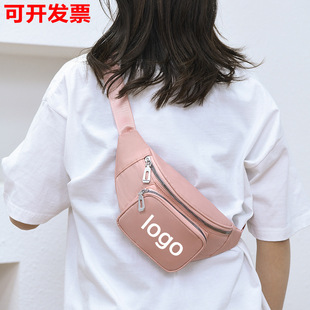 腰包批发男士时尚简约男女胸包定 制LOGO大容量户外斜挎包印字-阿里巴巴