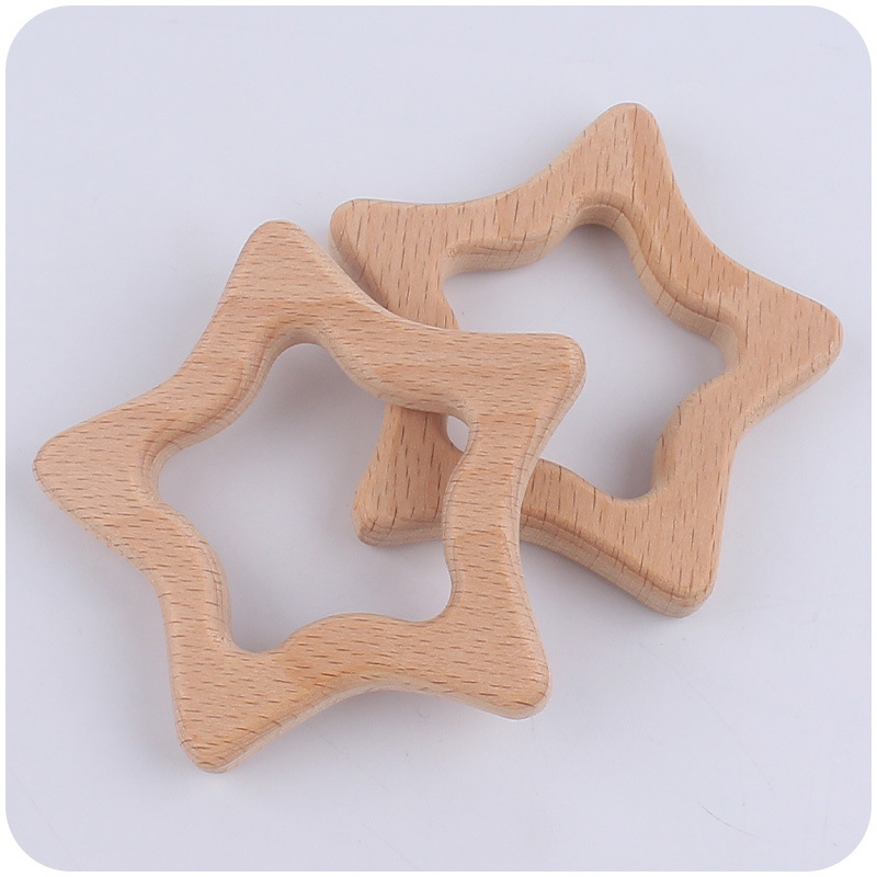 Nuevo bebé suministros de haya juguete calmante bebé nube dibujos animados estrella Rainbow mordedor juguete