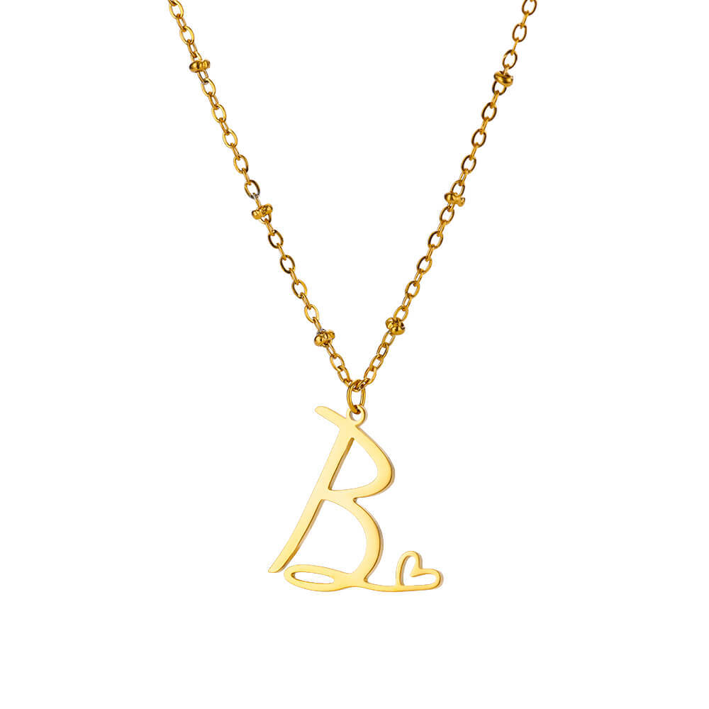 8g Weight 0.03µm-0.05µm Gold Plating Thickness PVD Coated Gold Plating Process Real Gold Plated Plating Material 304 Stainless Steel Pendant Material Pendant Necklace Classification 304 Stainless Steel Chain Material cable chain Chain Type 1 Piece Quantity Holiday, Daily Occasion 304 Stainless Steel Material Letter, Heart Shape Pattern Unisex Gender IG Style, Sweet Style Waterproof Non Tarnish, Plating, Hollow Out Craft PVD Coated Real Gold Plated Letter Heart Shape 304 Stainless Steel IG Style Sweet Waterproof Non Tarnish 304 Stainless Steel Pendant Necklace 11