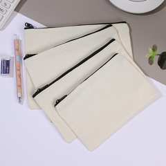 Creative painting DIY graffiti pencil bag blank canvas pencil bag creative advertising logo storage bag clutch bag