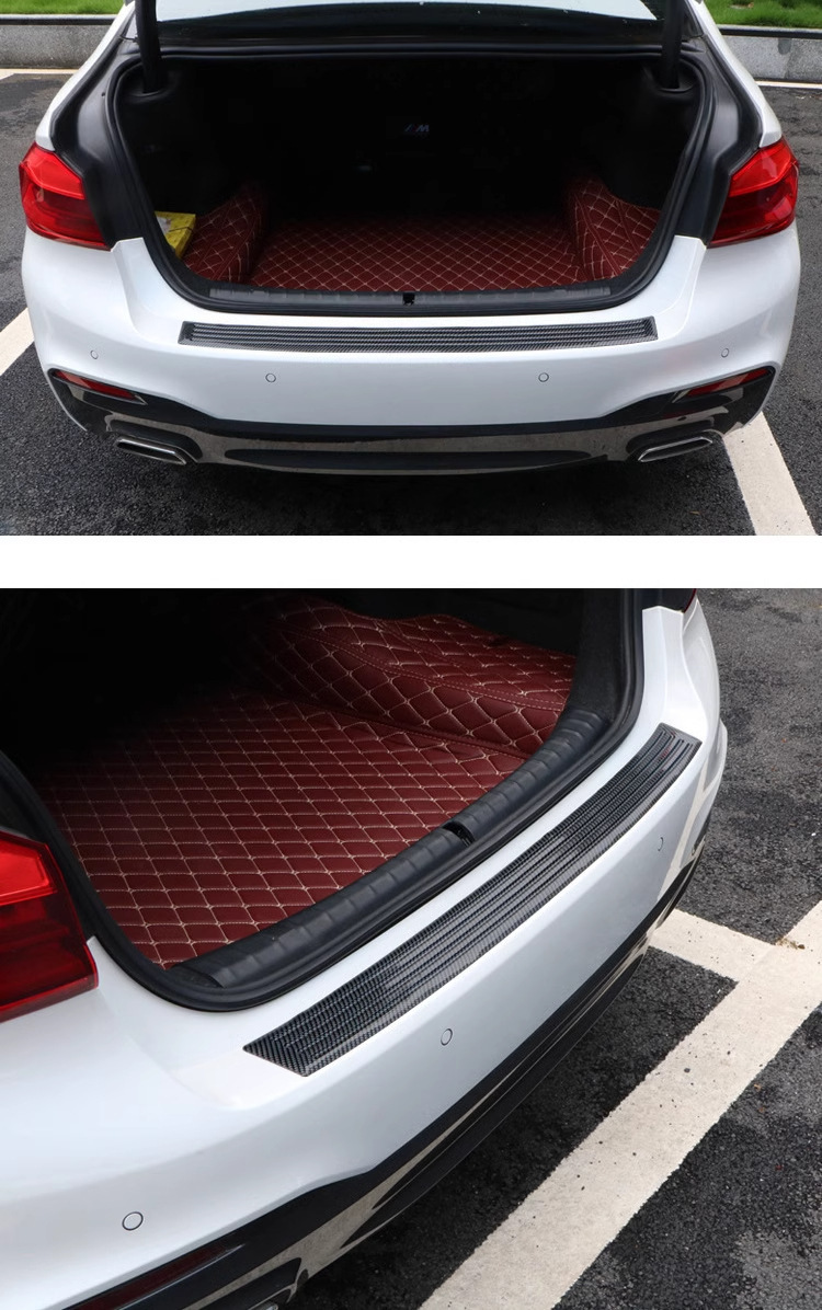 Universal Car Trunk Protection Strip Bumper Anti-Collision Anti-Scratch Tailgate Decorative Strip Threshold Rear Guard Protection Sticker