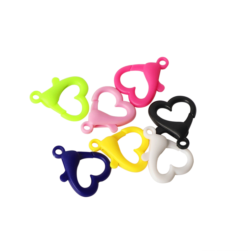 1 Piece 22 * 27mm Arylic Heart Shape Jewelry Buckle display picture 5