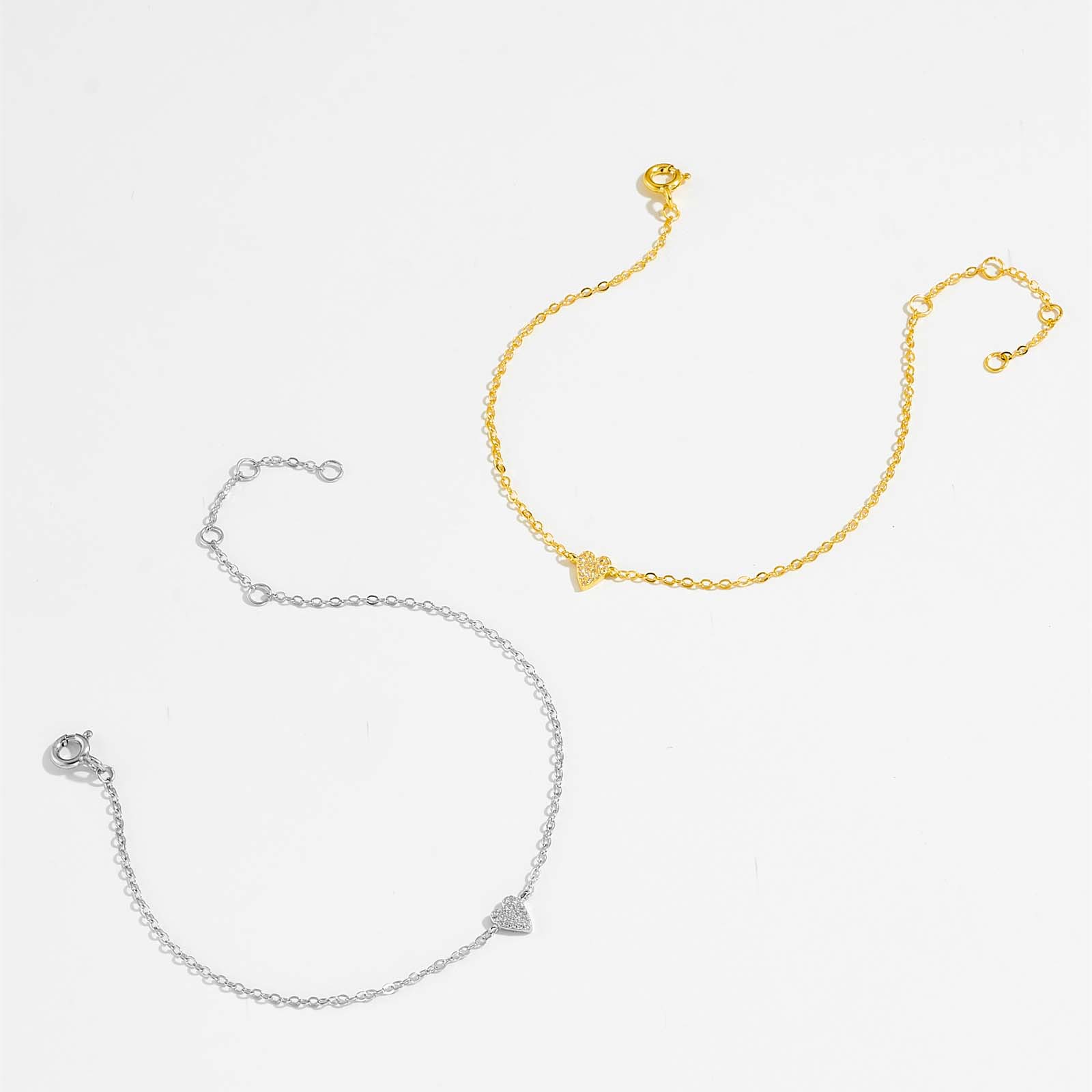 18K Real Gold Plated Plating Material 925 Sterling Silver Pendant Material 925 Sterling Silver Bracelets Basic Lady Classic Style