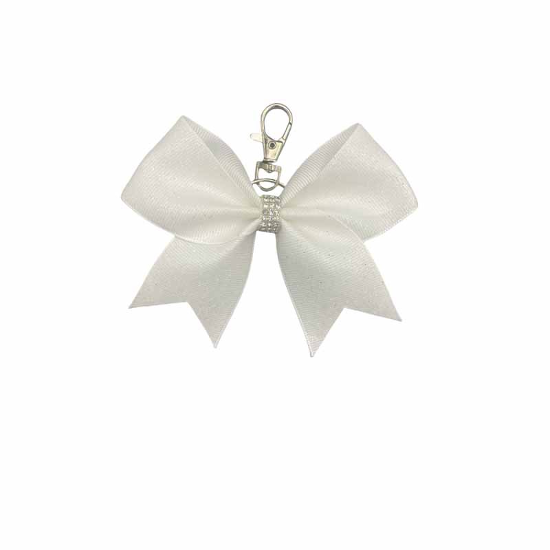Nuevo estilo de moda transfronteriza arco de cuero brillante llavero colgante personalidad diamante de amigas bolsas colgantes regalos